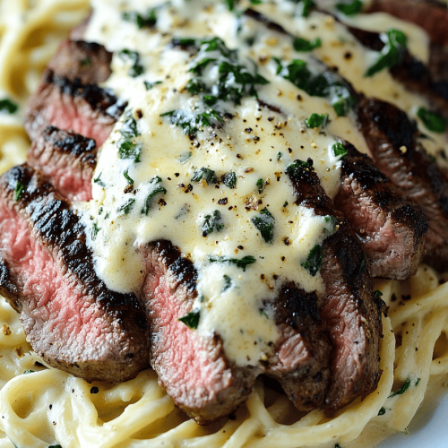 Steak Gorgonzola Alfredo