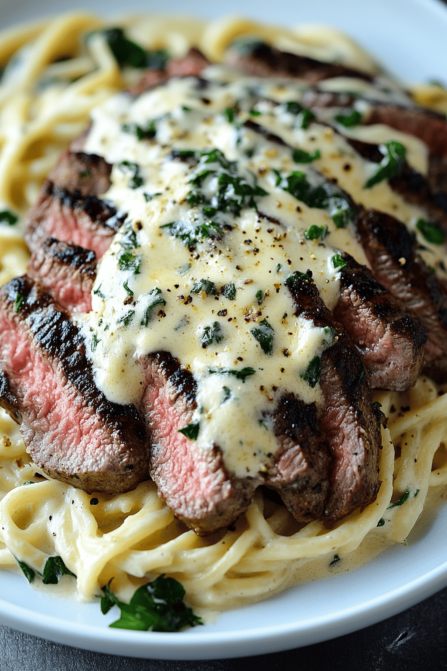 Steak Gorgonzola Alfredo