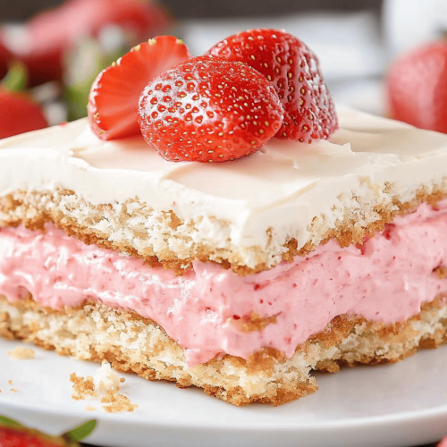 Strawberry Éclair Cake