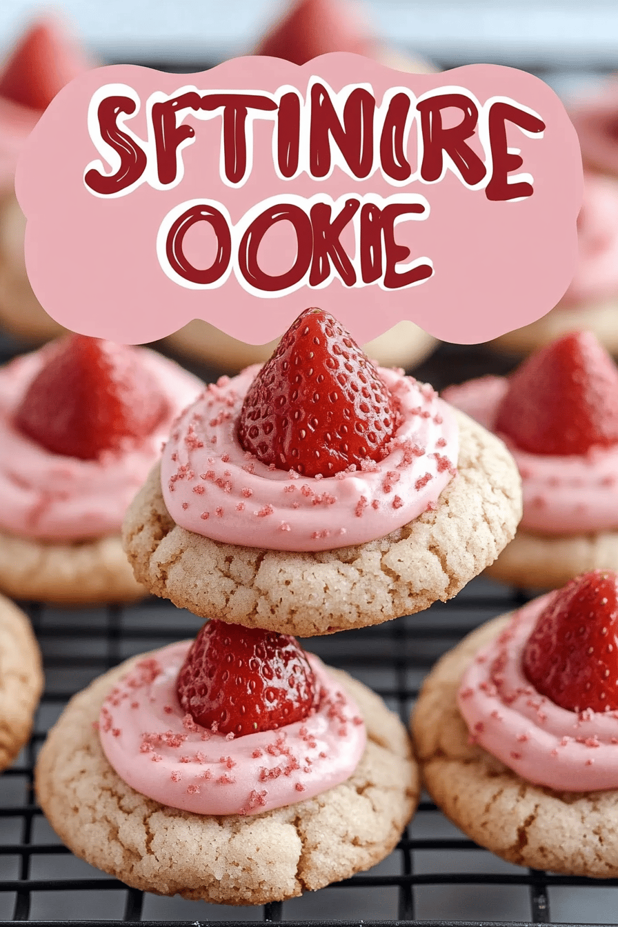 Strawberry Kiss Cookies Recipe ingredients organized and measured on kitchen counter
