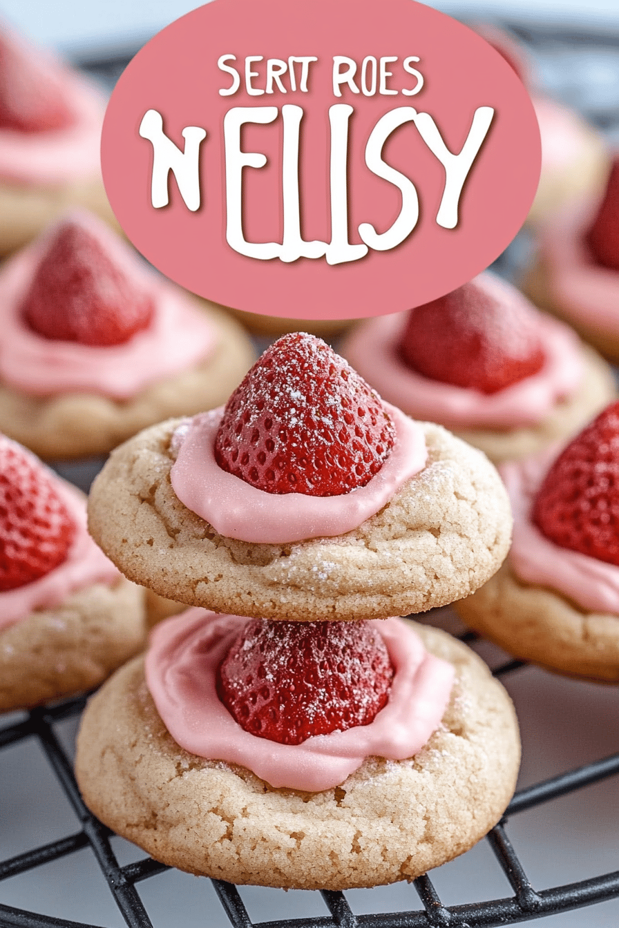 Strawberry Kiss Cookies Recipe