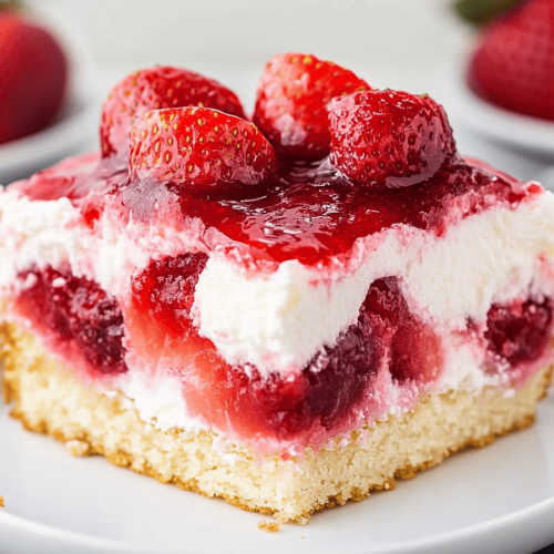 Strawberry Shortcake Poke Cake