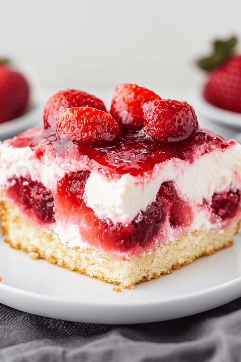 Strawberry Shortcake Poke Cake