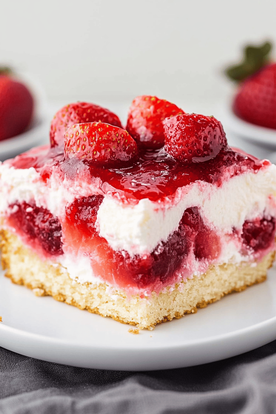 Strawberry Shortcake Poke Cake