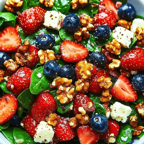 Strawberry Spinach Salad