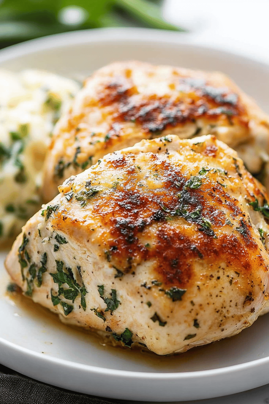 Stuffed Chicken Breast Recipes slice on plate showing perfect texture and swirl pattern