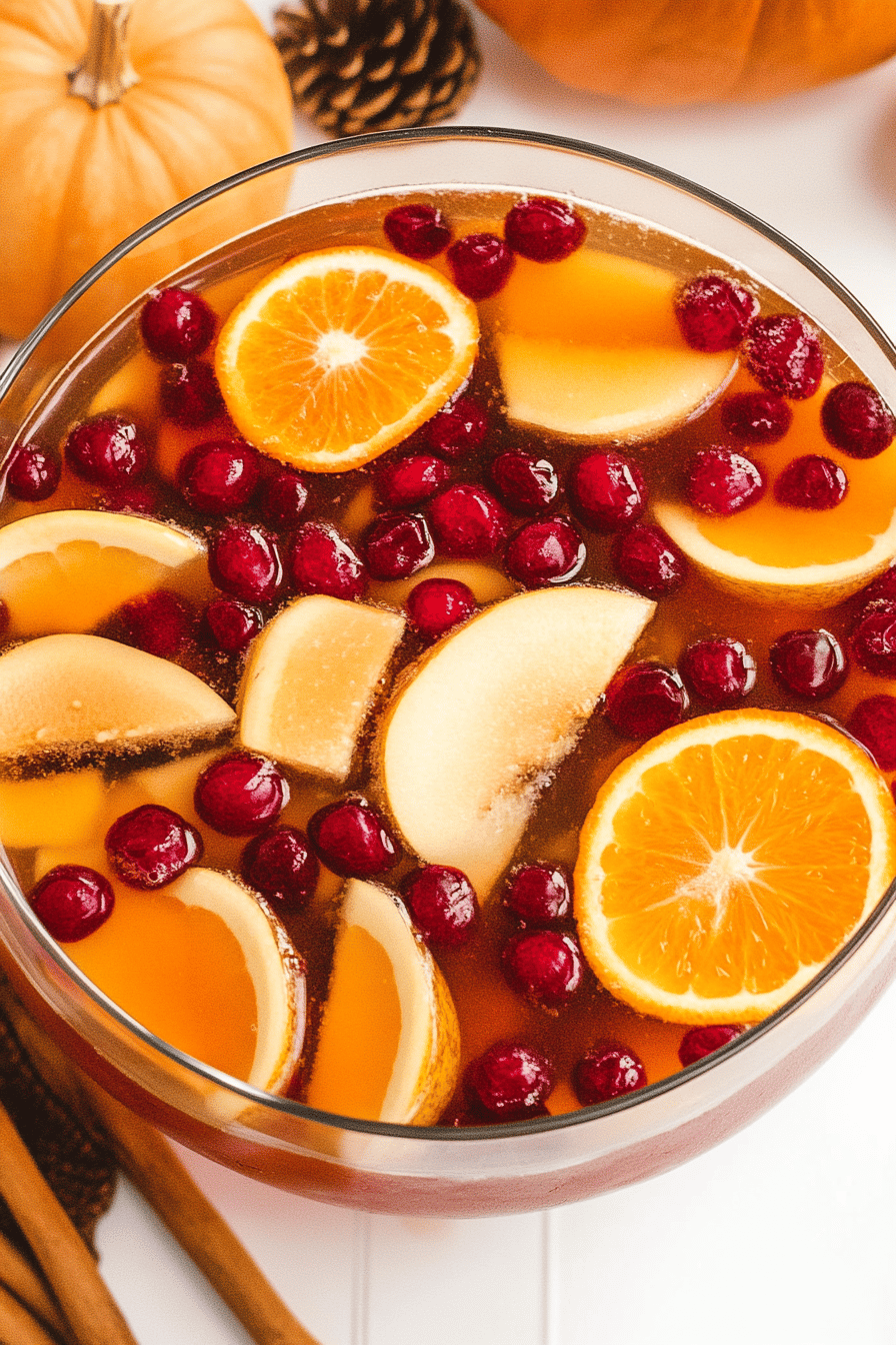 Thanksgiving Punch Recipe final dish beautifully presented and ready to serve