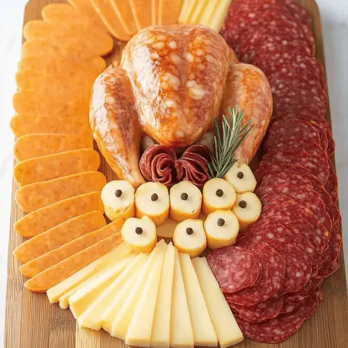 Thanksgiving Turkey Charcuterie Board