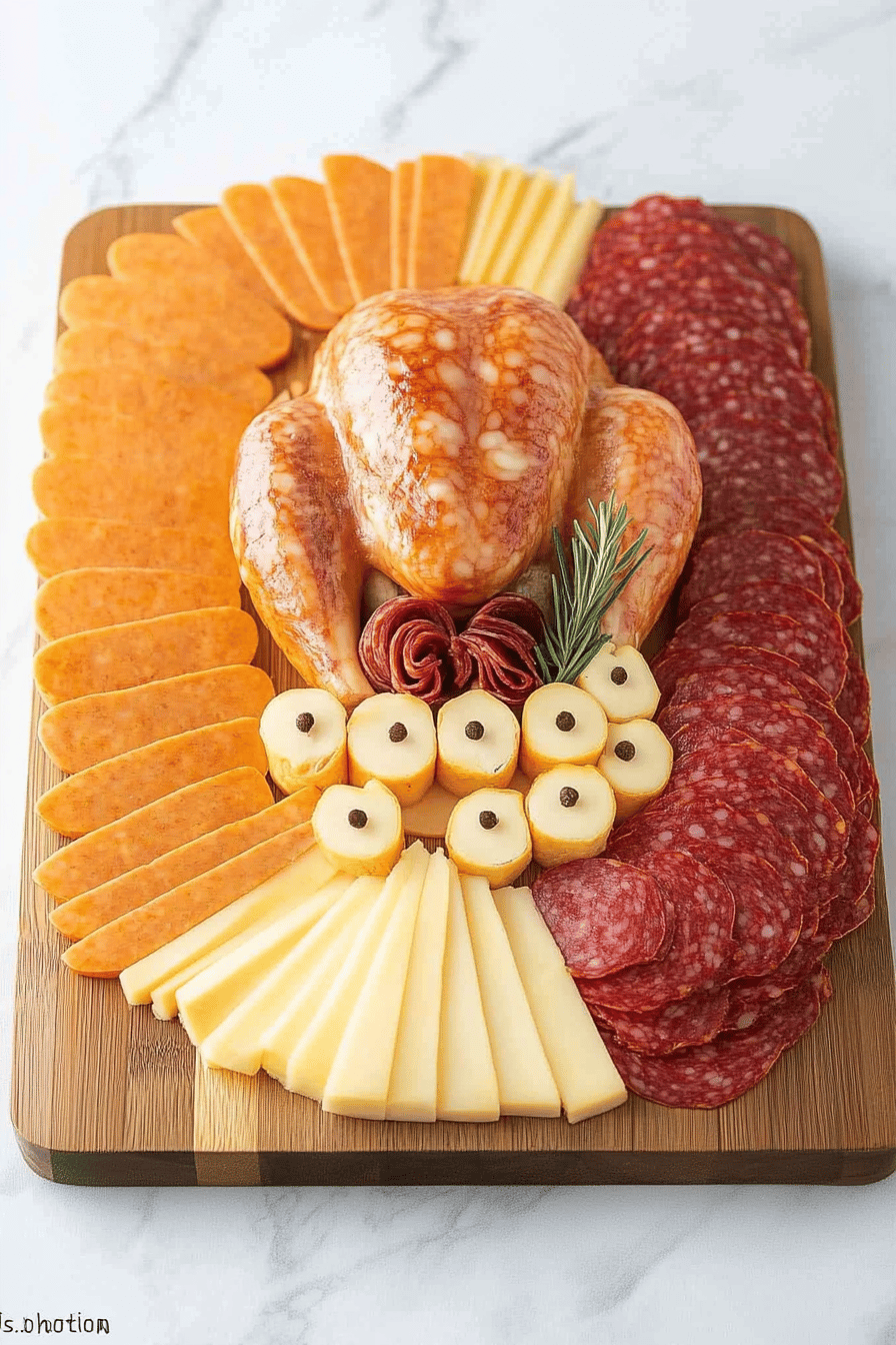 Thanksgiving Turkey Charcuterie Board