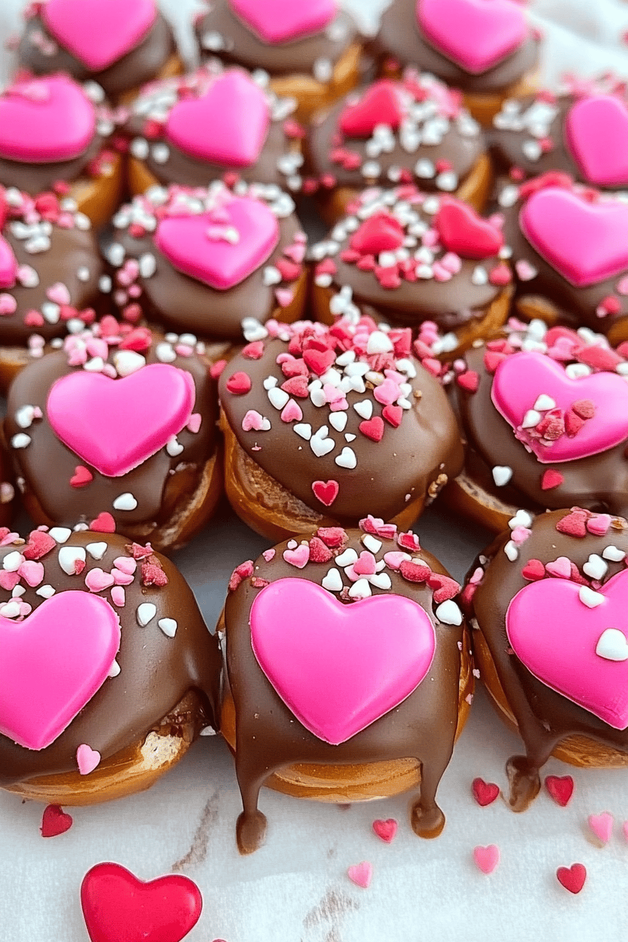 Valentines Day Caramel Pretzel Bites slice on plate showing perfect texture and swirl pattern