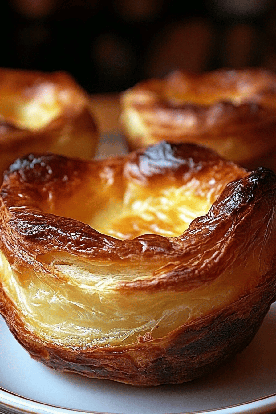 Yorkshire Pudding Recipe slice on plate showing perfect texture and swirl pattern