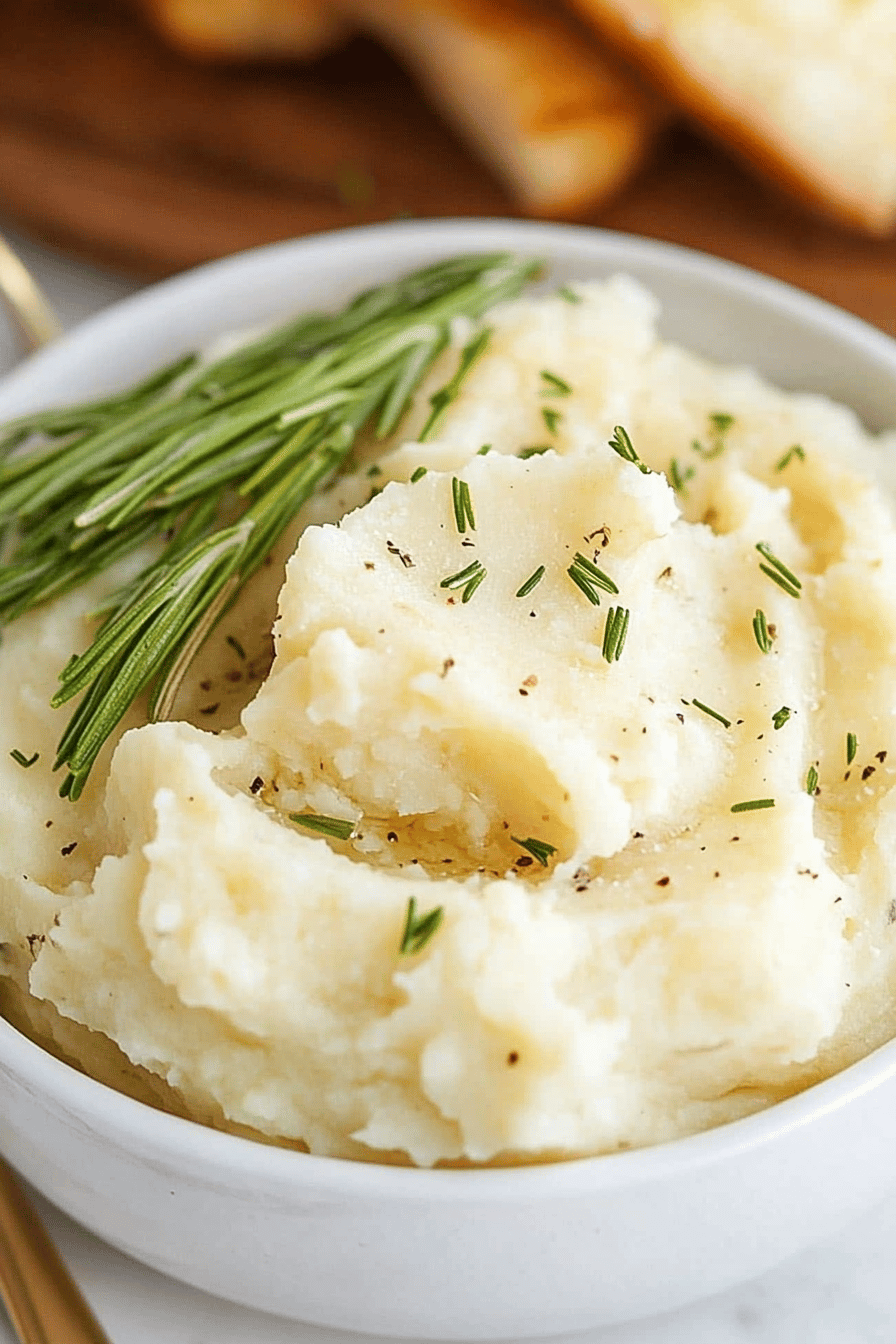 cream cheese mashed potatoes ingredients organized and measured on kitchen counter