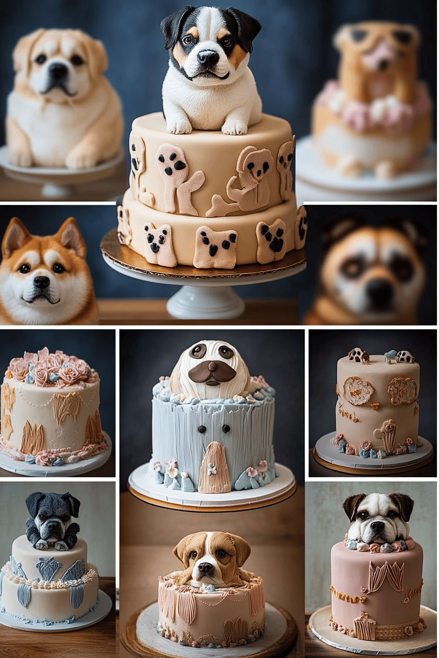 dog cake ideas ingredients organized and measured on kitchen counter