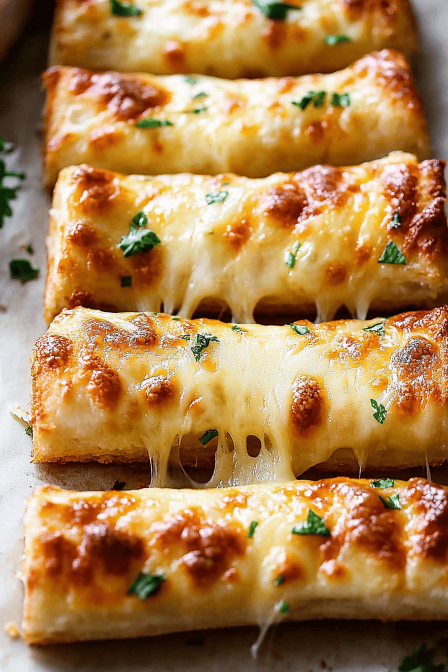 garlic cheese bread slice on plate showing perfect texture and swirl pattern