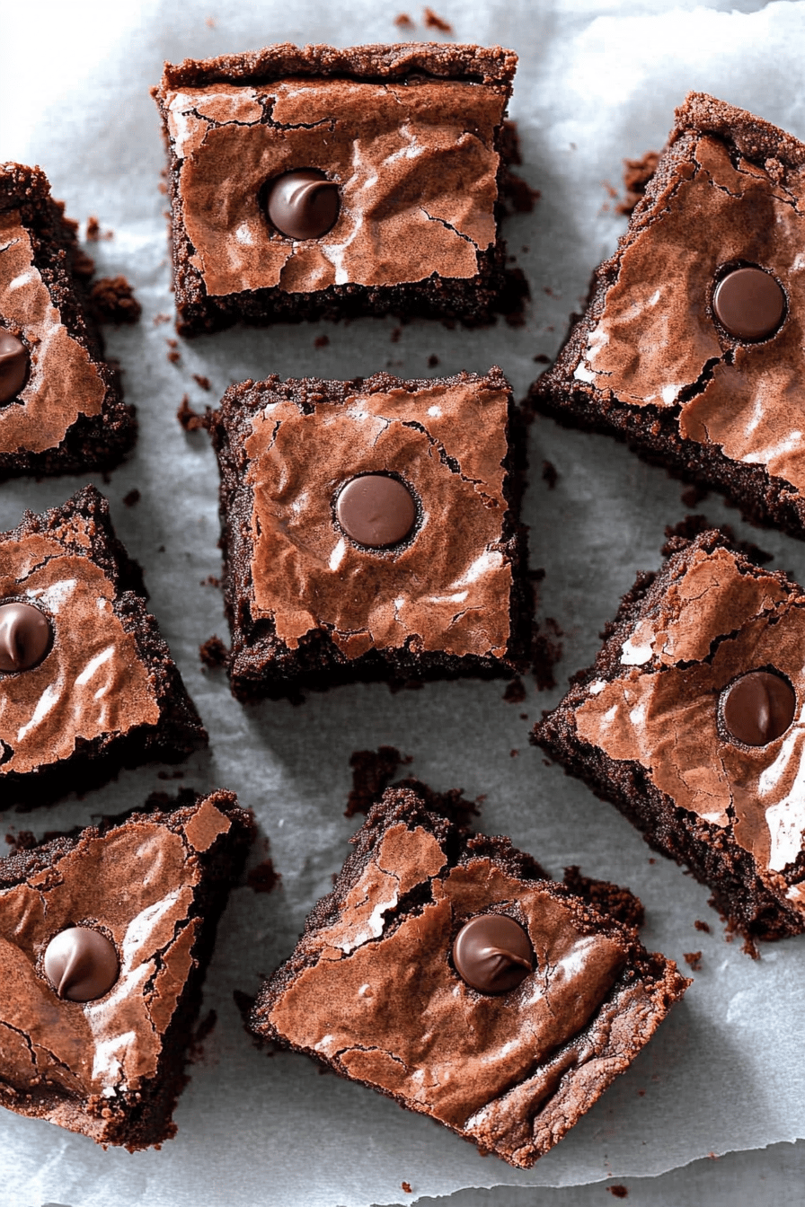 gluten-free brownie pie ingredients organized and measured on kitchen counter