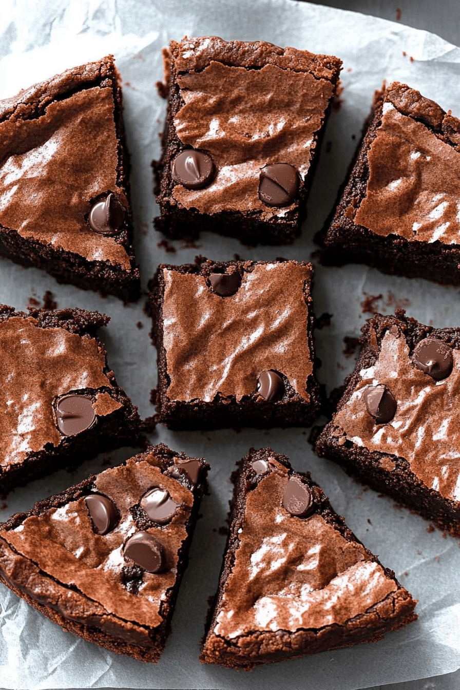 gluten-free brownie pie slice on plate showing perfect texture and swirl pattern