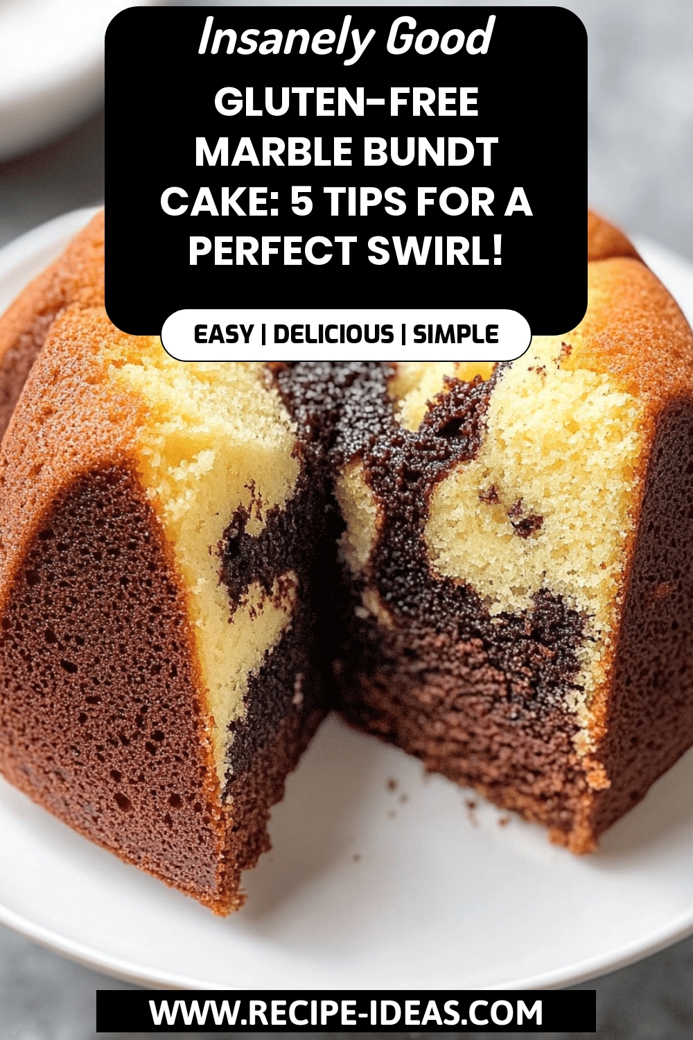 gluten-free bundt cake final dish beautifully presented and ready to serve
