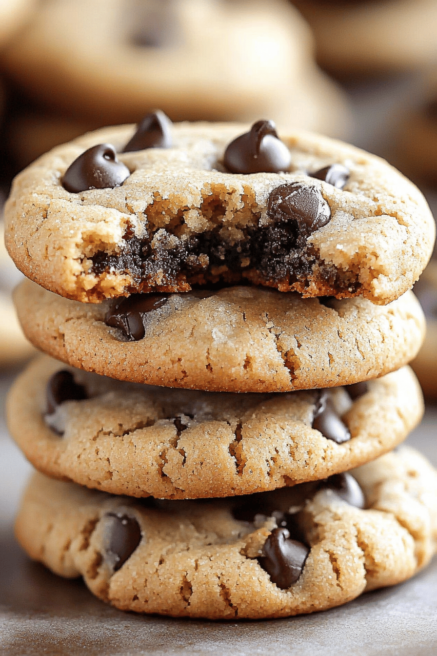 gluten-free chocolate chip cookies ingredients organized and measured on kitchen counter