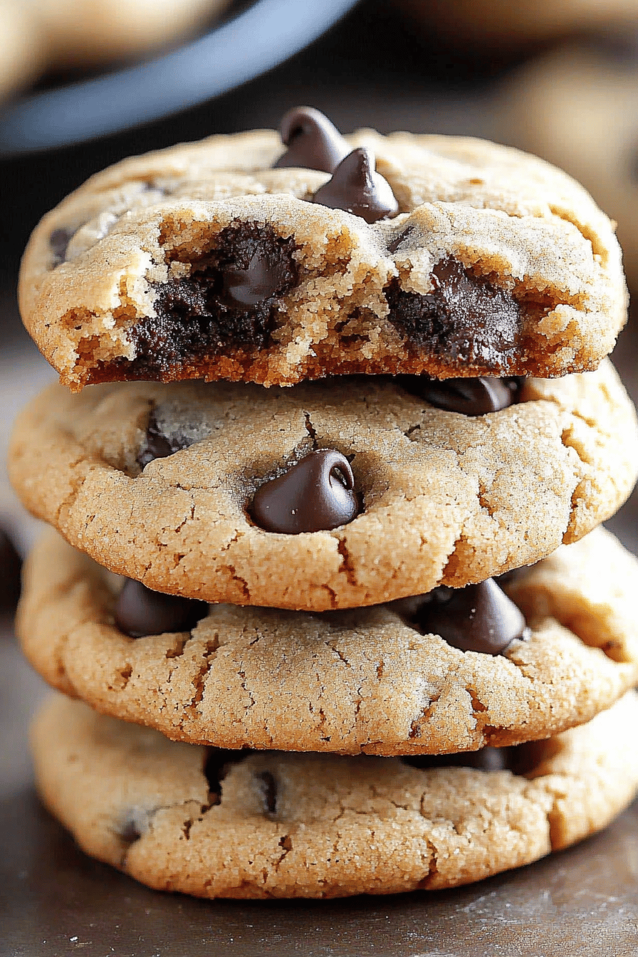 gluten-free chocolate chip cookies slice on plate showing perfect texture and swirl pattern