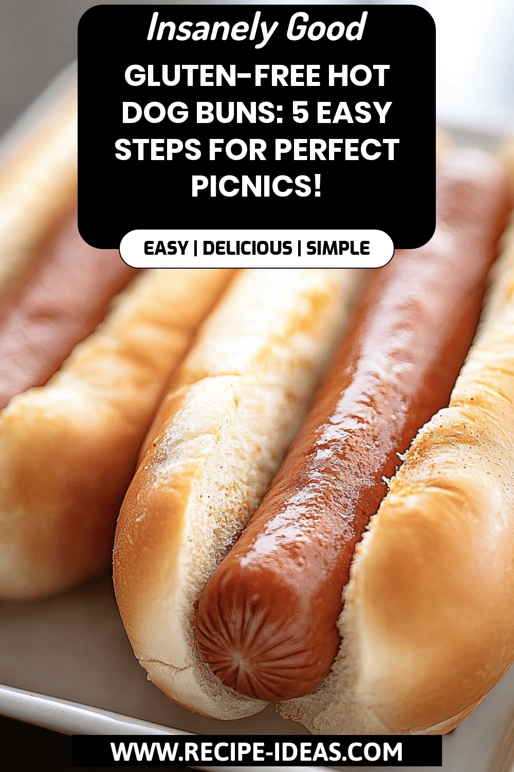 gluten-free hot dog buns final dish beautifully presented and ready to serve