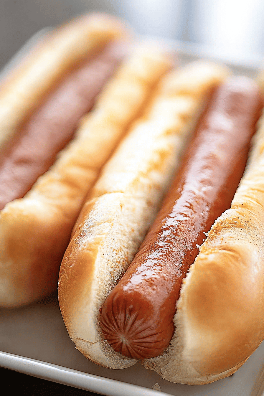 gluten-free hot dog buns slice on plate showing perfect texture and swirl pattern
