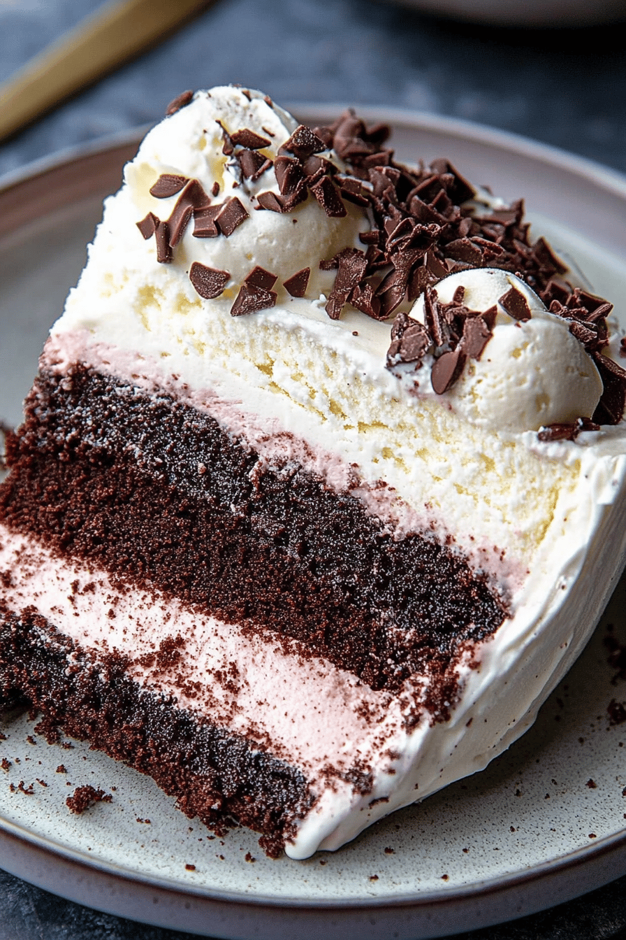 gluten-free ice cream cake ingredients organized and measured on kitchen counter