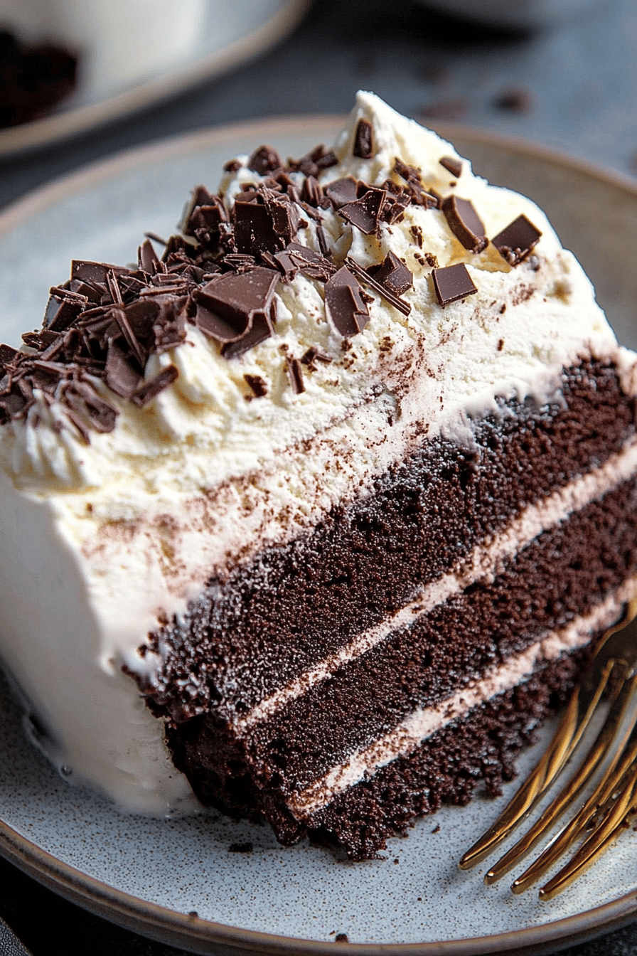 gluten-free ice cream cake slice on plate showing perfect texture and swirl pattern