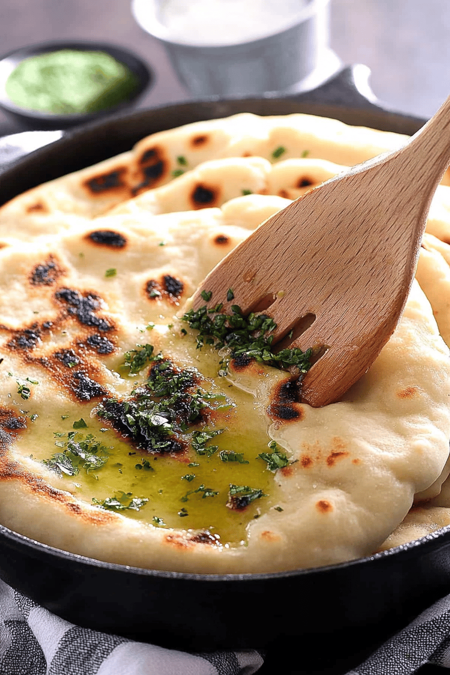 gluten-free naan bread recipe ingredients organized and measured on kitchen counter