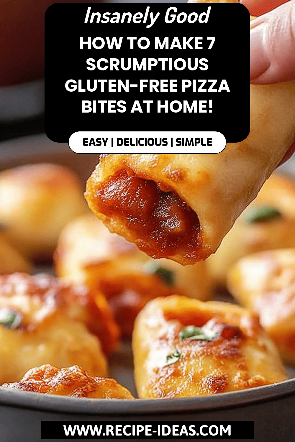 gluten-free pizza bites final dish beautifully presented and ready to serve