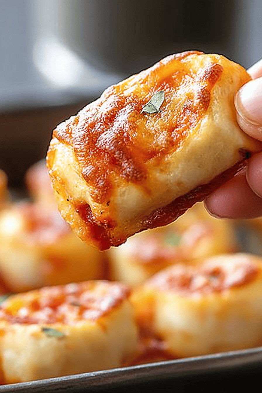 gluten-free pizza bites ingredients organized and measured on kitchen counter