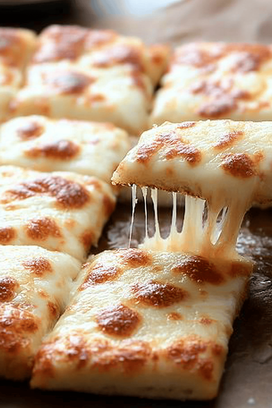 gluten-free pizza breadsticks ingredients organized and measured on kitchen counter
