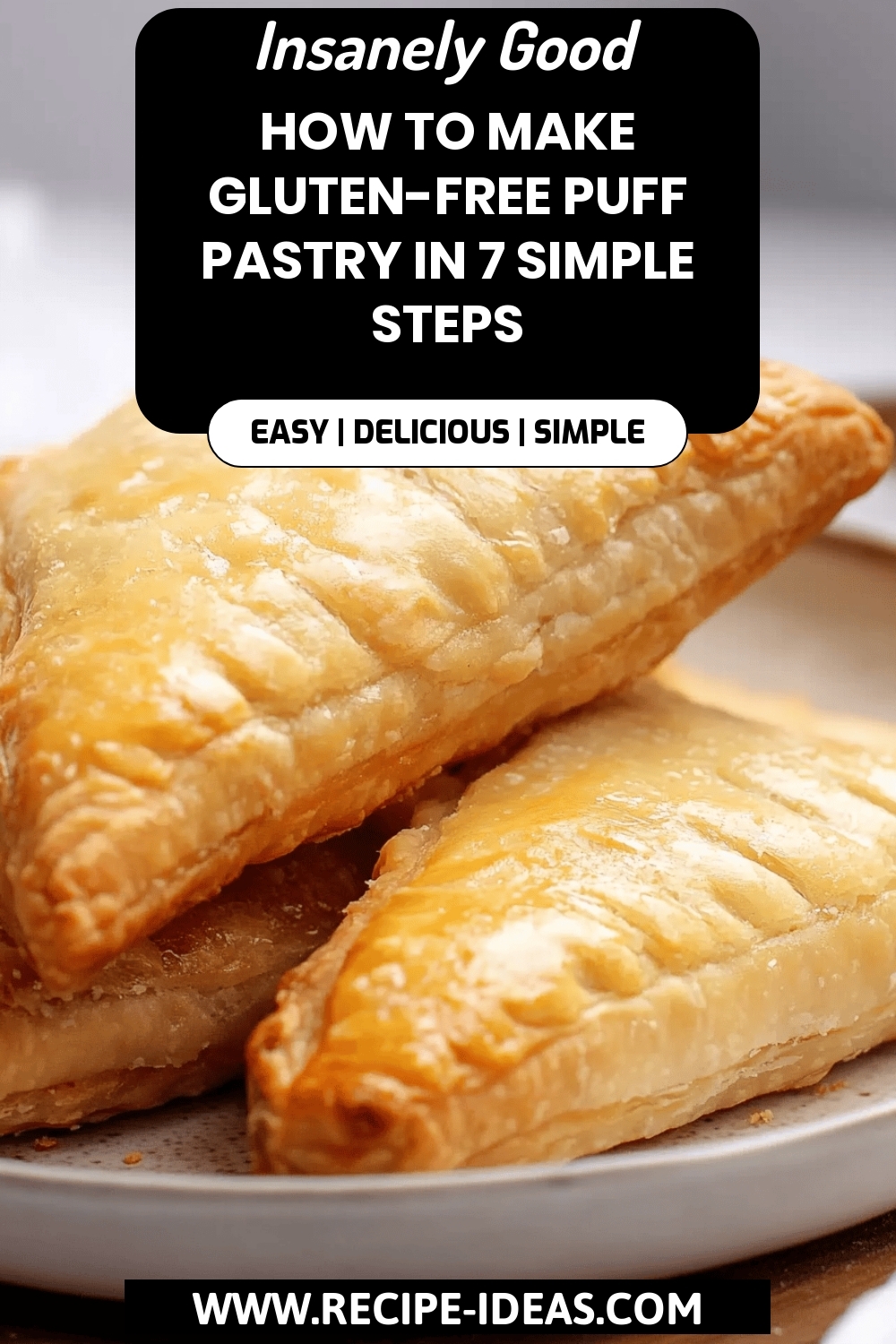 gluten-free puff pastry final dish beautifully presented and ready to serve