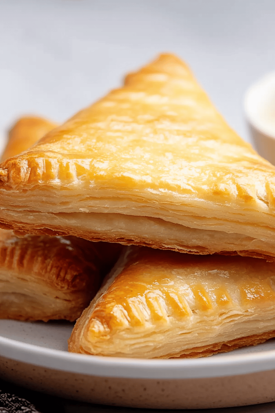 gluten-free puff pastry ingredients organized and measured on kitchen counter