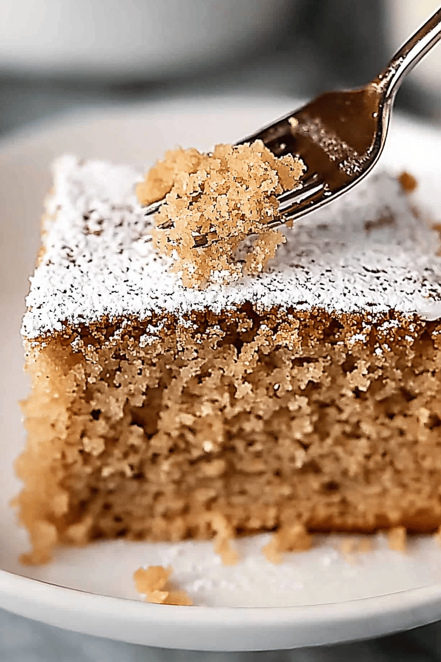 gluten-free spice cake final dish beautifully presented and ready to serve