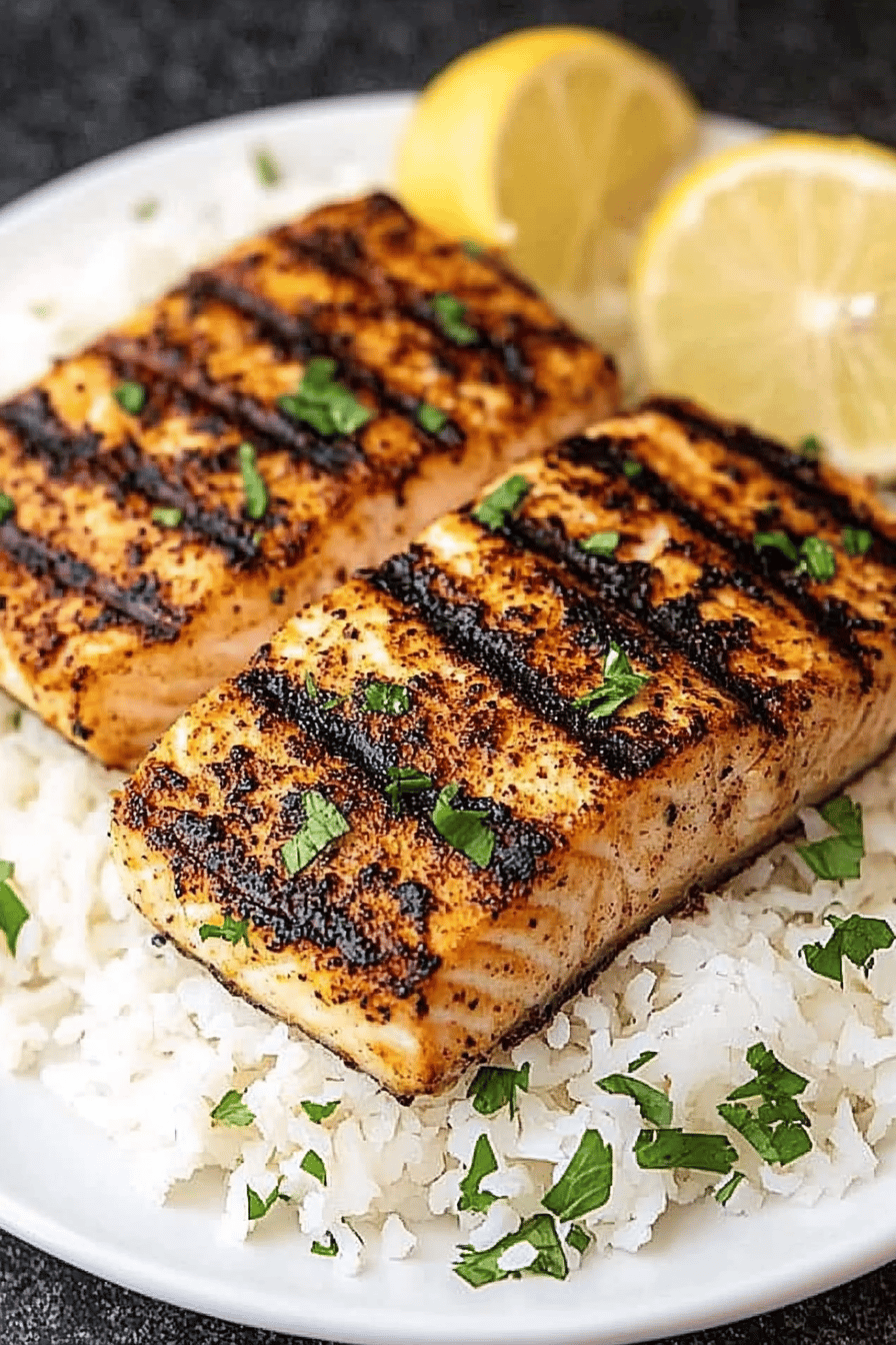 grilling Mahi Mahi ingredients organized and measured on kitchen counter