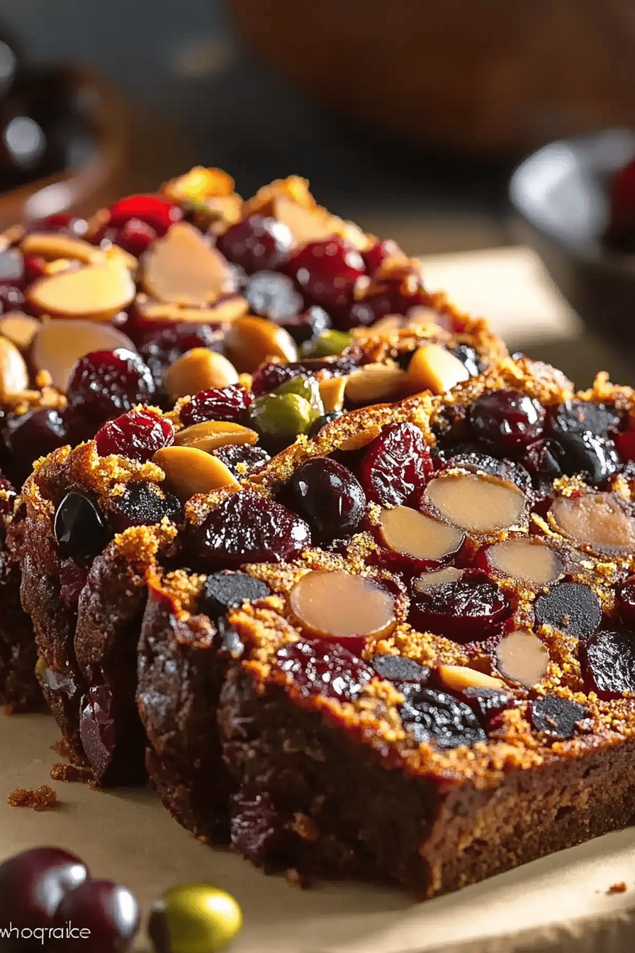moist fruitcake recipe final dish beautifully presented and ready to serve