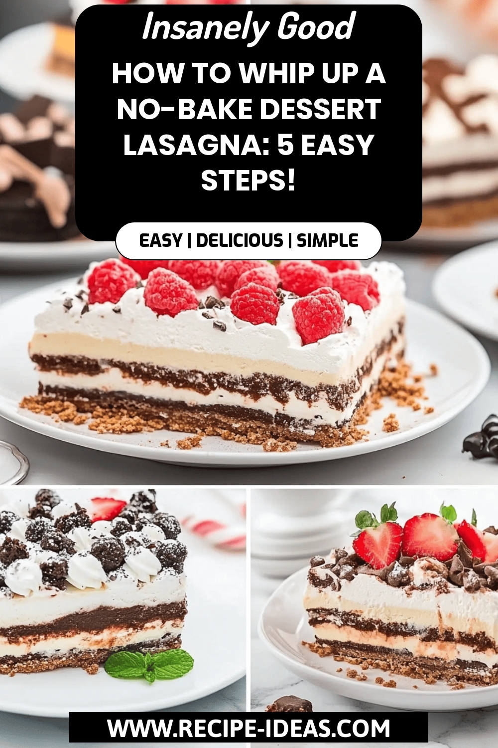 no-bake dessert lasagna final dish beautifully presented and ready to serve