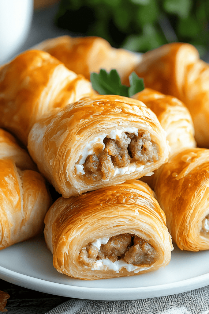 sausage cream cheese crescents