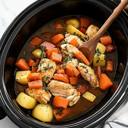 slow cooker chicken vegetables