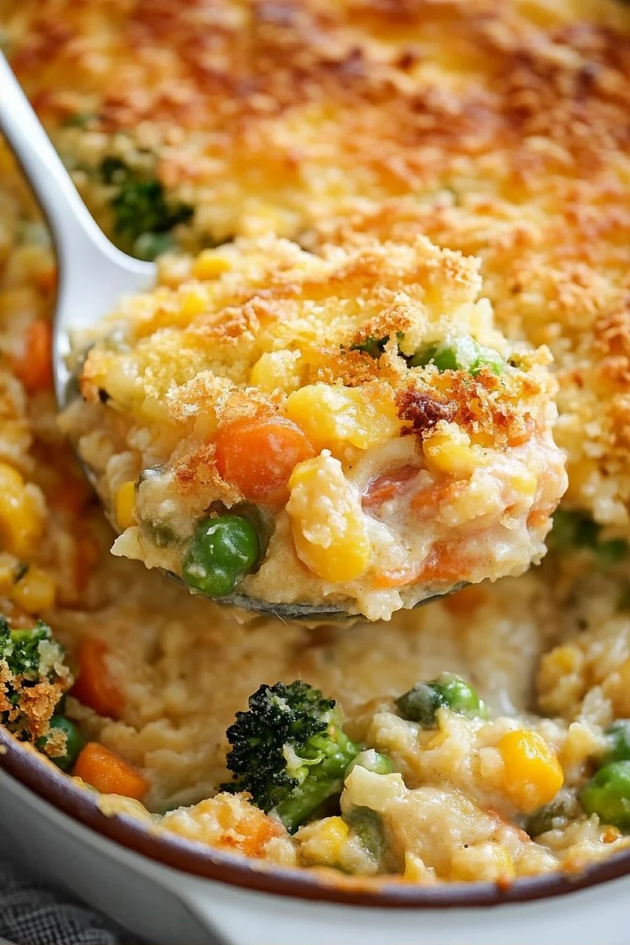 vegetable casserole recipe final dish beautifully presented and ready to serve