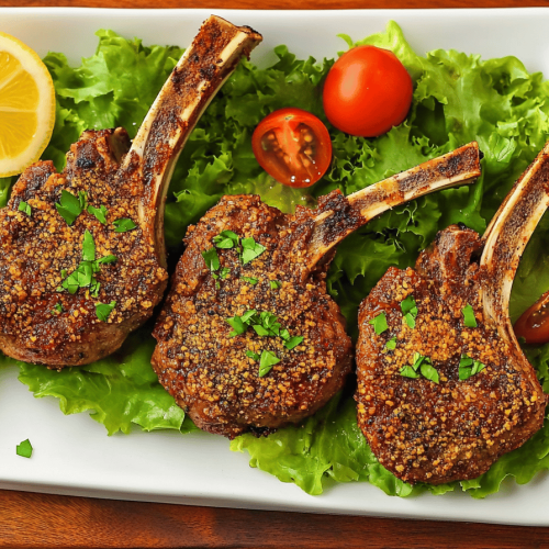 Fried lamb chops