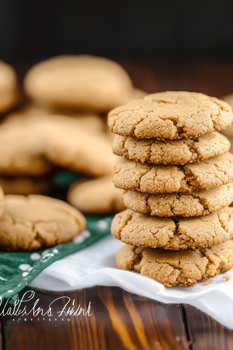Gingersnap cookies ingredients organized and measured on kitchen counter