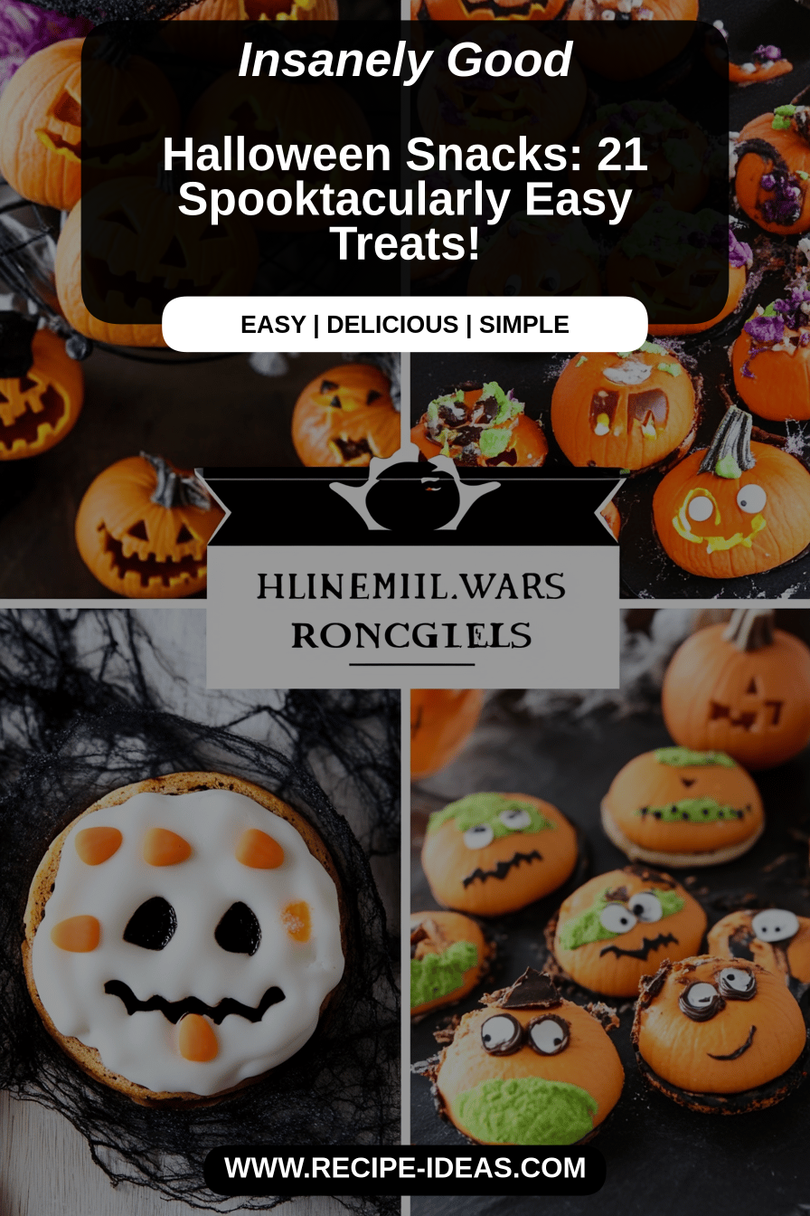 Halloween snacks final dish beautifully presented and ready to serve