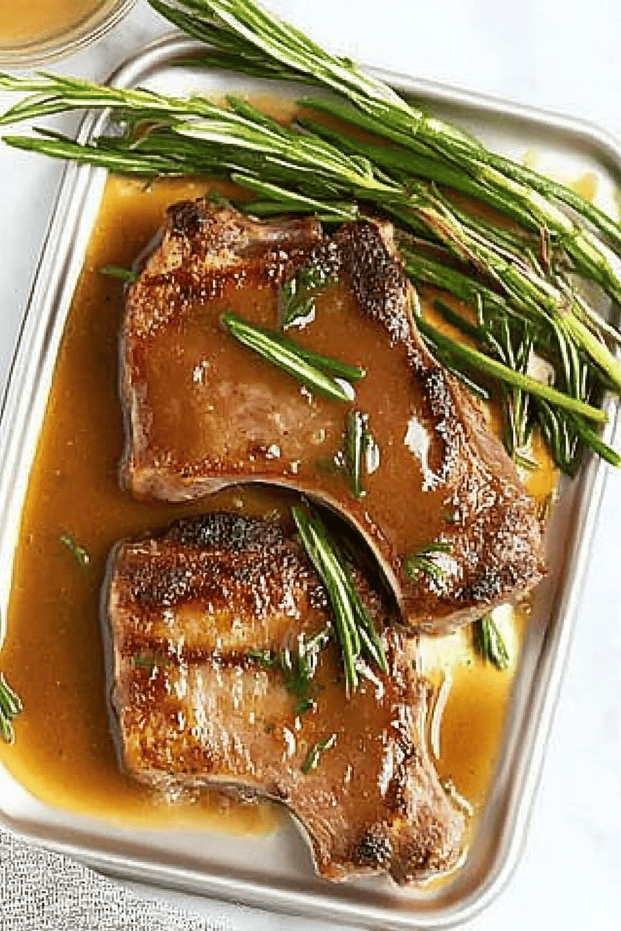 Instant Pot pork chops slice on plate showing perfect texture and swirl pattern