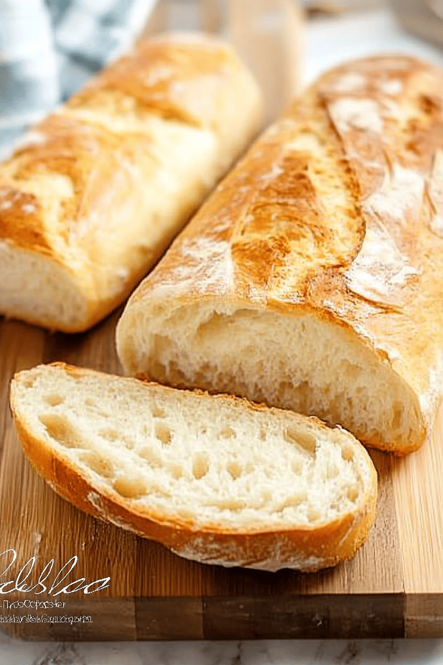 Italian bread recipe ingredients organized and measured on kitchen counter