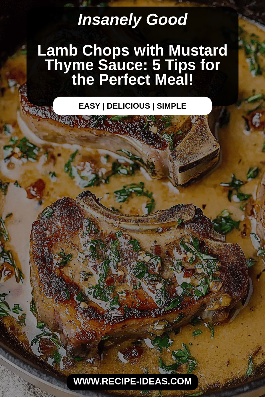 Lamb Chops Recipe final dish beautifully presented and ready to serve