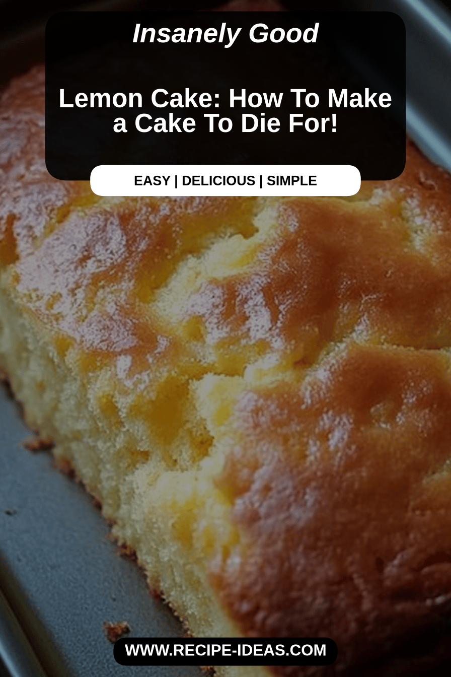 Lemon cake final dish beautifully presented and ready to serve