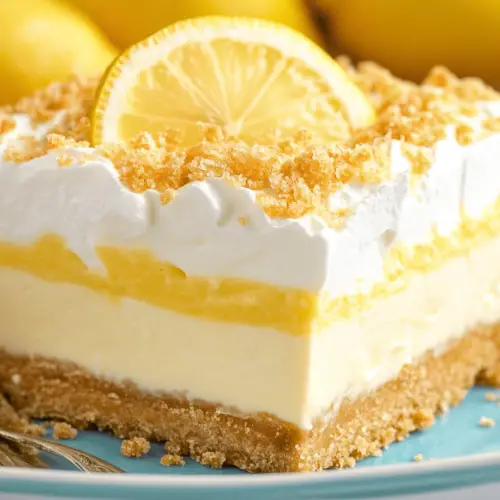 Lemon cheesecake pudding