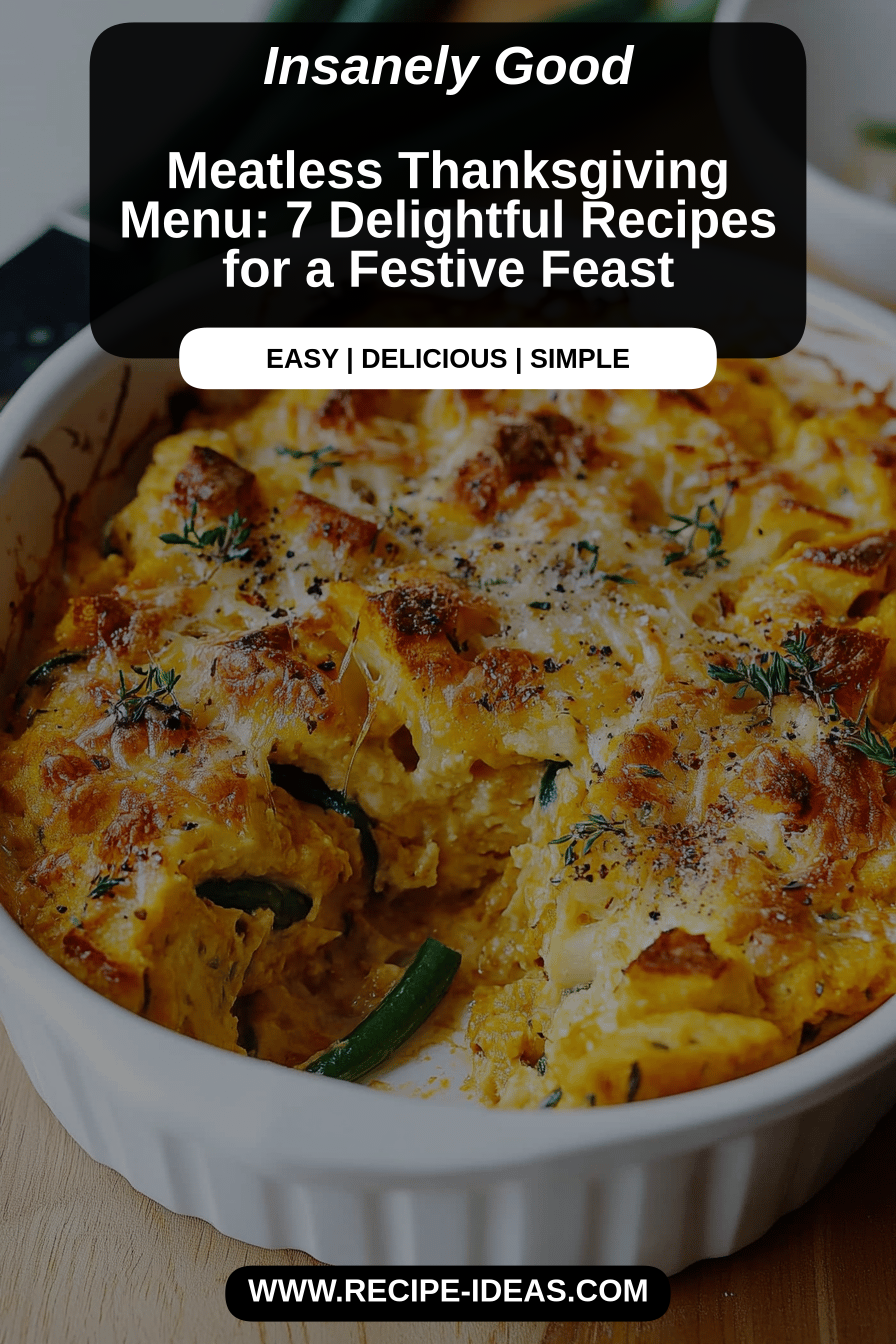Meatless Thanksgiving Recipes final dish beautifully presented and ready to serve