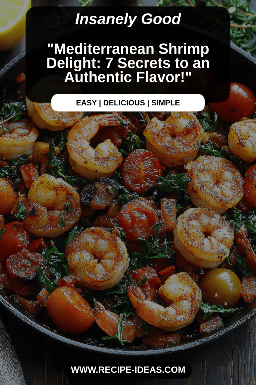 Mediterranean Shrimp Recipe final dish beautifully presented and ready to serve